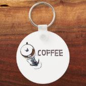 Kaffee MagicEnjoy, 'was am Morgen zuerst kommt', ' Schlüsselanhänger (Vorderseite)