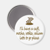 KAFFEE MAGNET (Vorderseite/Rückseite)