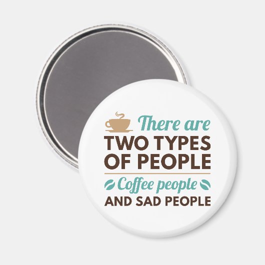 Kaffee Magnet (Vorderseite/Rückseite)