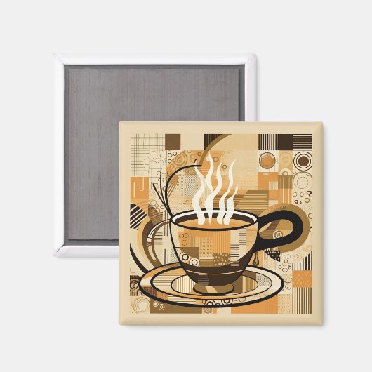 Kaffee Magnet (Vorderseite/Rückseite)