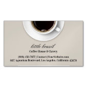 Kaffee Magnetische Visitenkarte (Vorderseite)