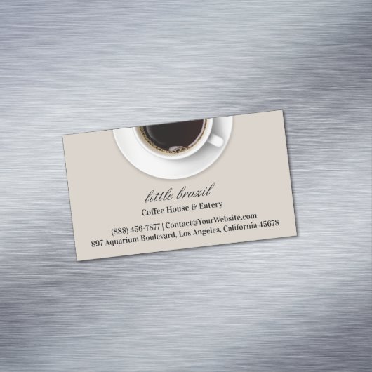 Kaffee Magnetische Visitenkarte (Beispiel)