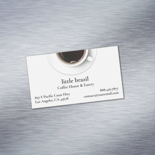 Kaffee Magnetische Visitenkarte (Beispiel)
