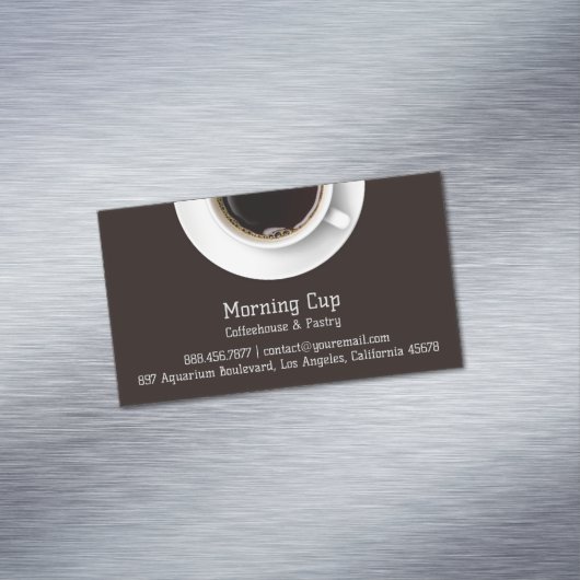Kaffee Magnetische Visitenkarte (Beispiel)
