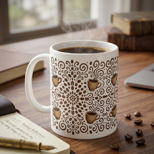 Kaffee Mandala Kaffeetasse
