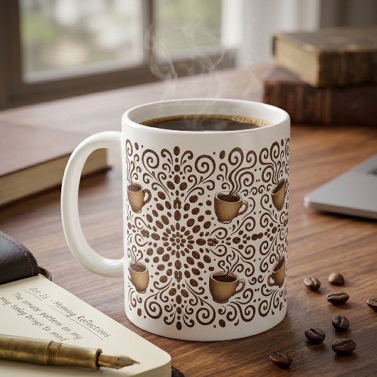 Kaffee Mandala Kaffeetasse