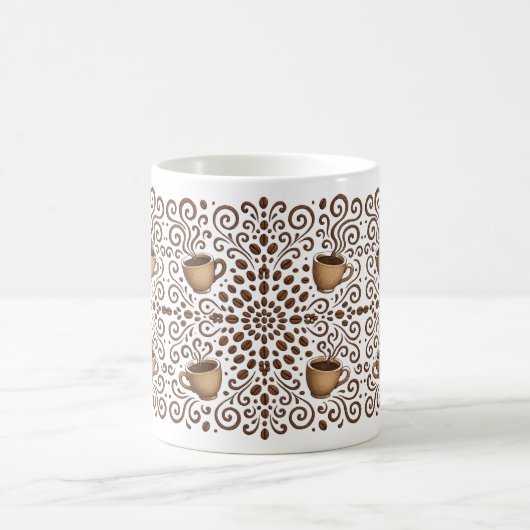 Kaffee Mandala Kaffeetasse (Mittel)