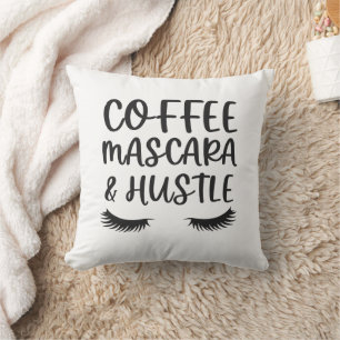 Kaffee Mascara & Hustle Kissen