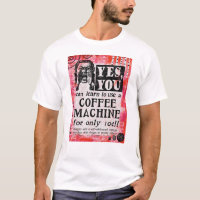 Kaffee Maschine - Lustige Vintage-Werbung