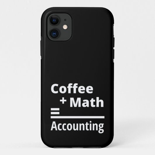Kaffee + Mathematik = Rechnungslegung Case-Mate iPhone Hülle (Rückseite)