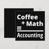 Kaffee + Mathematik = Rechnungslegung Save The Date (Vorne/Hinten)