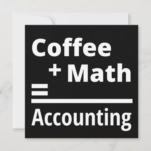 Kaffee + Mathematik = Rechnungslegung Save The Date (Vorderseite)