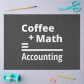 Kaffee + Mathematik = Rechnungslegung Seidenpapier (Basteln)