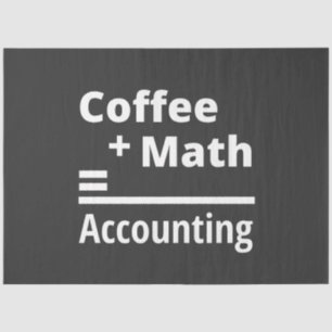 Kaffee + Mathematik = Rechnungslegung Seidenpapier