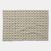 Kaffee Mattiert Donuts Brot Kaffee Geschirrtuch (Horizontal)