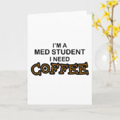 Kaffee - Med Student Karte (Gelbe Blume)