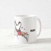 Kaffee Meet Liebe Kaffeetasse (VorderseiteRechts)