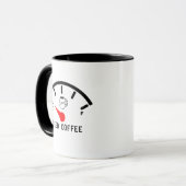 Kaffee Mehr Koffein Gewitzte Humorische Tasse (Vorderseite Links)