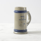 Kaffee, mein ruhiger Therapeut Bierglas (VorderseiteRechts)