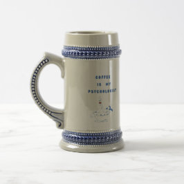Kaffee, mein ruhiger Therapeut Bierglas