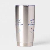 Kaffee, mein ruhiger Therapeut Thermobecher (Vorderseite)