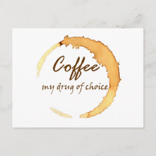 Kaffee - mein Wahlmittel Postkarte