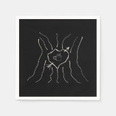 Kaffee meine Liebe Serviette (Vorderseite)