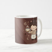 Kaffee Meister Espresso Experte Kunst Kaffeetasse (VorderseiteRechts)