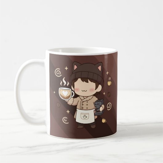 Kaffee Meister Espresso Experte Kunst Kaffeetasse (Links)
