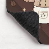 Kaffee Meister Espresso Experte Kunst Mousepad (Ecke)