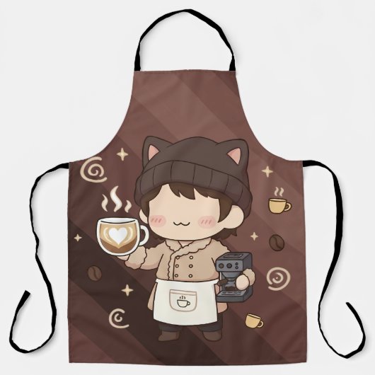 Kaffee Meister Espresso Experte Kunst Schürze (Vorderseite)
