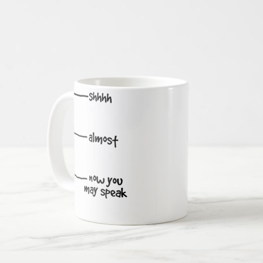 Kaffee Meme Tasse! Kaffeetasse (Vorderseite Links)
