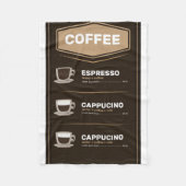 Kaffee-Menü Fleecedecke (Vorderseite)