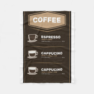 Kaffee-Menü Fleecedecke