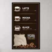 Kaffee-Menü Poster (Vorne)