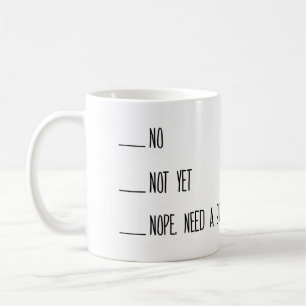 Kaffee-messende Schale, nein, nicht schon, Tasse, Kaffeetasse