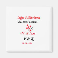 Kaffee & Milch Liebespaar Kaffee rotes Herz n