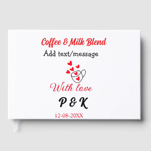 Kaffee & Milch Mischung Liebe Pärchen Kaffeehaus R Gästebuch