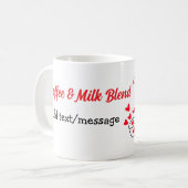 Kaffee & Milch Mischung Liebe Pärchen Kaffeehaus R Kaffeetasse (Vorderseite Links)