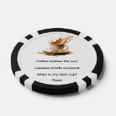 Kaffee mildert das Soul Pokerchips (Einzeln)