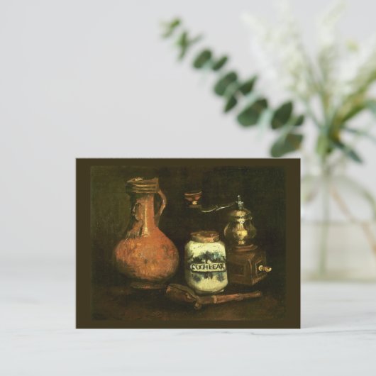 Kaffee Mill Pipe Case & Jug Van Gogh Fine Art Postkarte (Stehend Vorderseite)