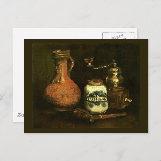 Kaffee Mill Pipe Case & Jug Van Gogh Fine Art Postkarte (Vorne/Hinten)