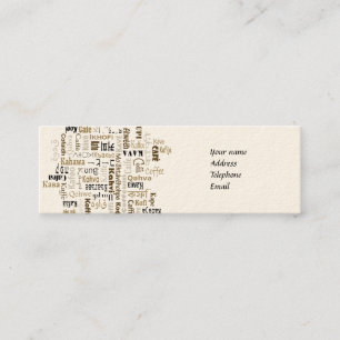 Kaffee Mini Visitenkarte