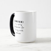 Kaffee Misanthropie-Spaß Verwandlungstasse (Vorderseite Links)