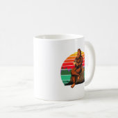 Kaffee mit Bigfoot Sasquatch Funny Geschenk Kaffeetasse (VorderseiteRechts)