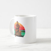 Kaffee mit Bigfoot Sasquatch Lustiges Geschenk Kaffeetasse (Vorderseite Links)