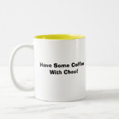Kaffee mit Chou-Tasse Zweifarbige Tasse (Links)
