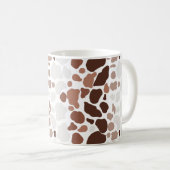 Kaffee mit Creme Abstrakt Mosaik Kaffee Tasse (VorderseiteRechts)