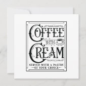 Kaffee mit Creme Einladung (Vorderseite)