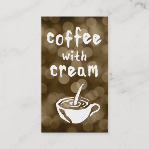Kaffee mit cremefarbenem Briefmarke Treuekarte